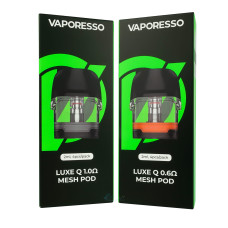 Vaporesso LUXE Q/LUXE QS/LUXE Q2/LUXE Q2 SE Mesh Pod Cartridge 2/3ml 0.6/0.8/1.0/1.2Ом (Original)
