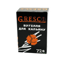 Ореховый уголь для кальяна Gresco Kaloud (1кг, 72шт, сегмент)