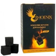 Кокосове вугілля для кальяну Phoenix (1кг, 72шт, р25)